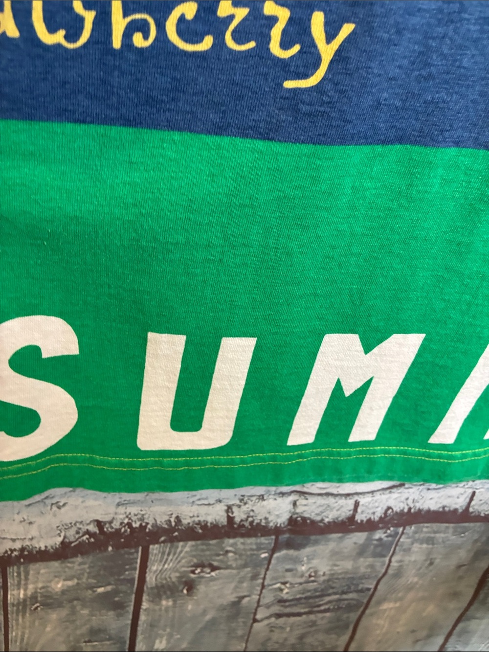 Vintage Summer Fruits Boutique Europa All Over Print AOP Colorful Shirt or Tee M - Picture 11 of 16